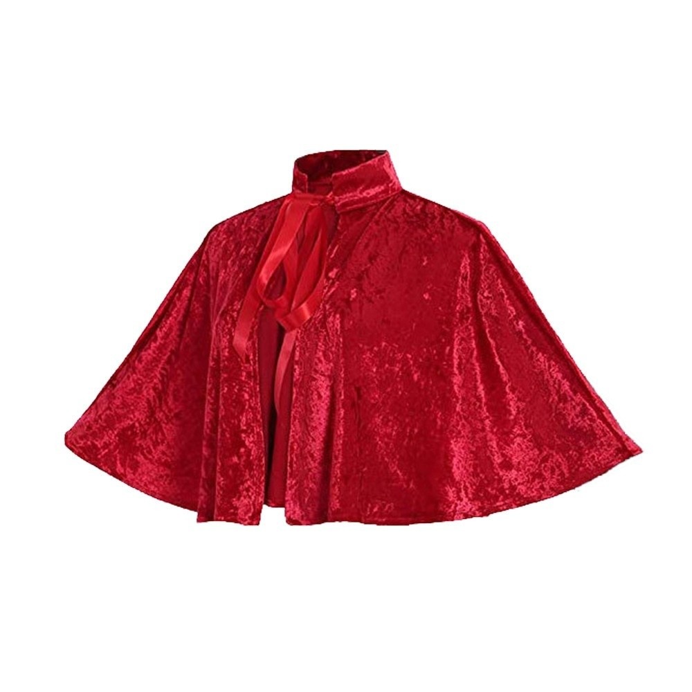 Velvet Blazer Vintage - ニューヴィンテージコスプレベルベットケープ、ビクトリア朝ショートゴシックショール、カーニバルパーティー魔女ショール、スチームパンクショール、大人用