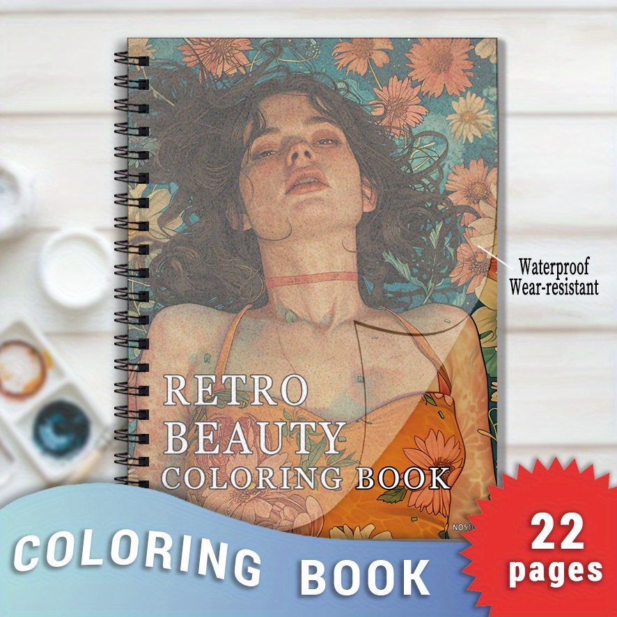 Vintage Fashion Coloring Book - 大人のヴィンテージぬりえブック - 8.3 x 11.2 インチ、22