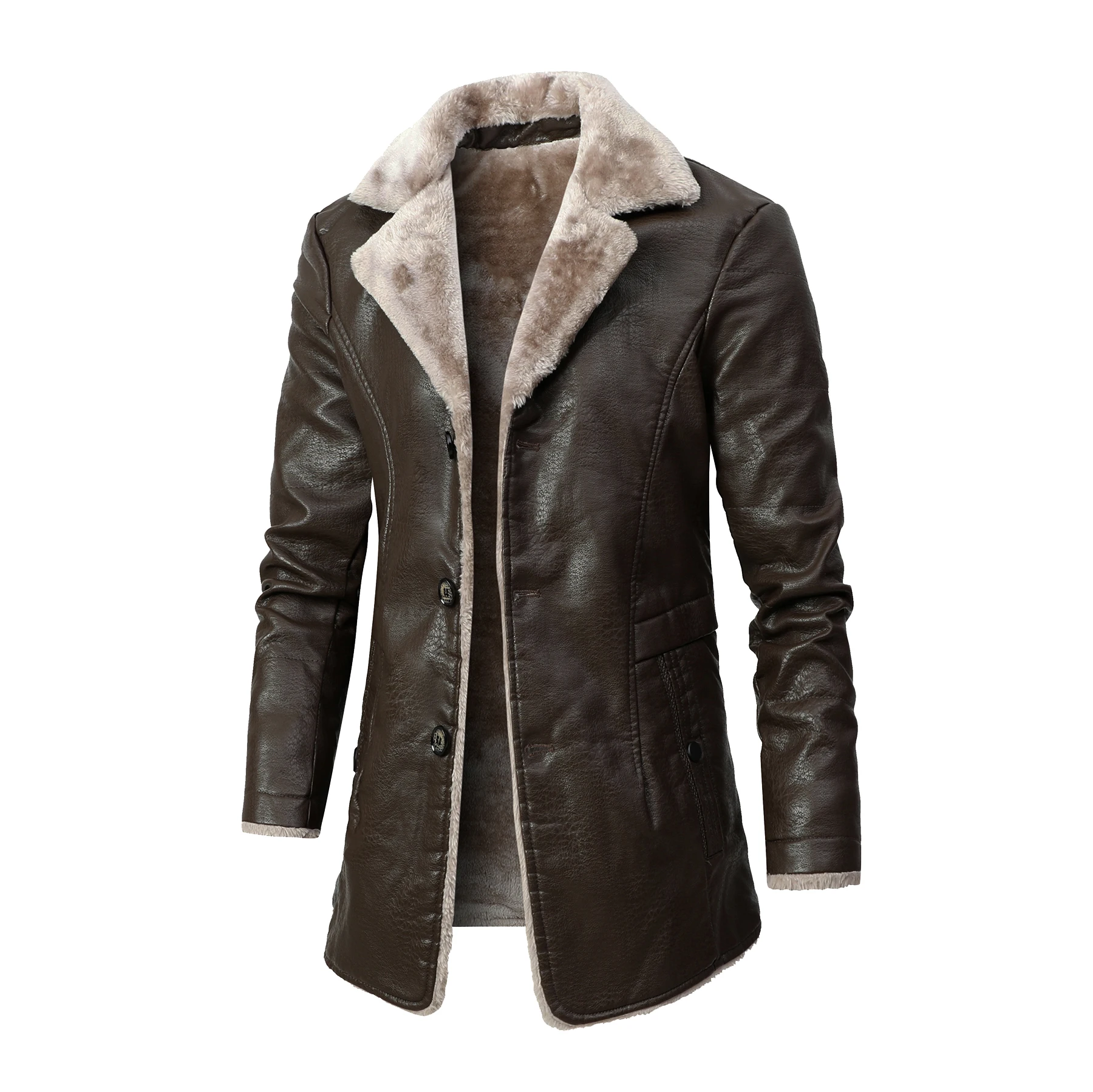 メンズミディアム丈・ロング丈PUレザージャケット、ビジネスベ - Velvet Blazer Vintage のレビューと価格