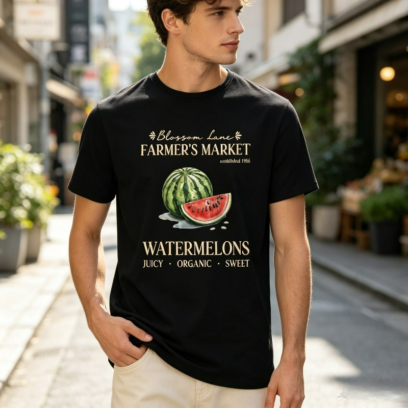 メンズ用スイカファーマーマーケットTシャツ ヴィンテージフル - Vintage Fashion Market のレビューと価格
