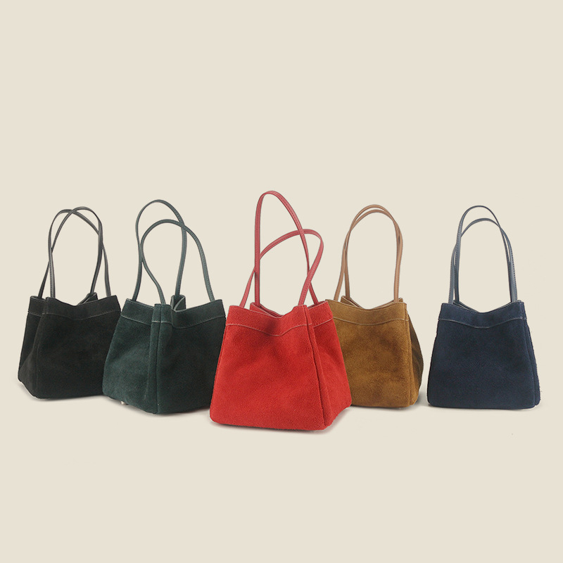 秋冬新作 スエードレザー マーケットトートバッグ 変形ショル - Vintage Fashion Market のレビューと価格