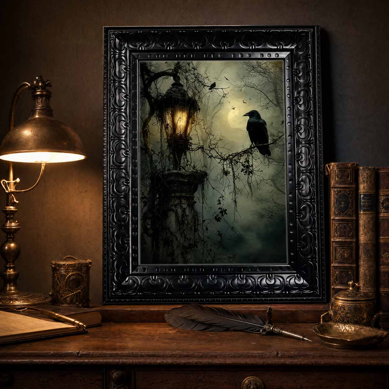 ハロウィンウォールアート、フレーム付きキャンバスウォールアー - Vintage Fashion Wall Art のレビューと価格