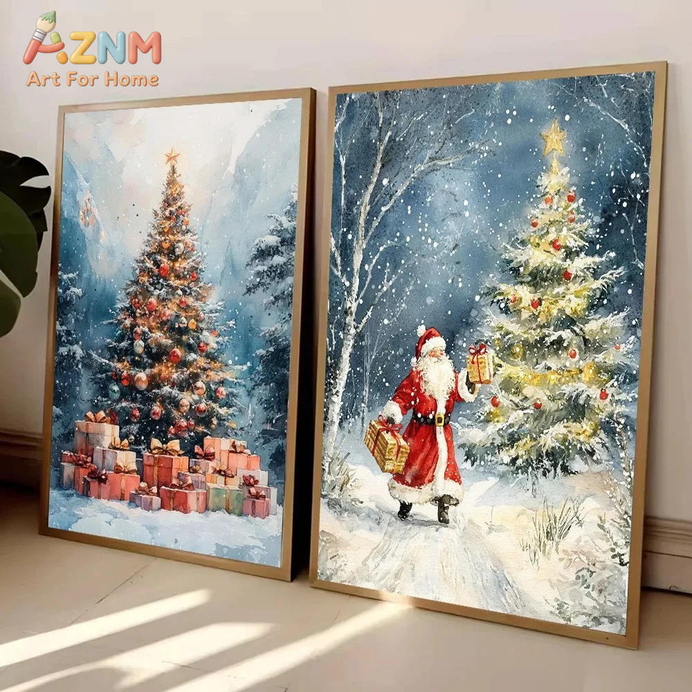 ヴィンテージクリスマスポスタープリント リビングルーム用 冬 - Vintage Fashion Wall Art のレビューと価格