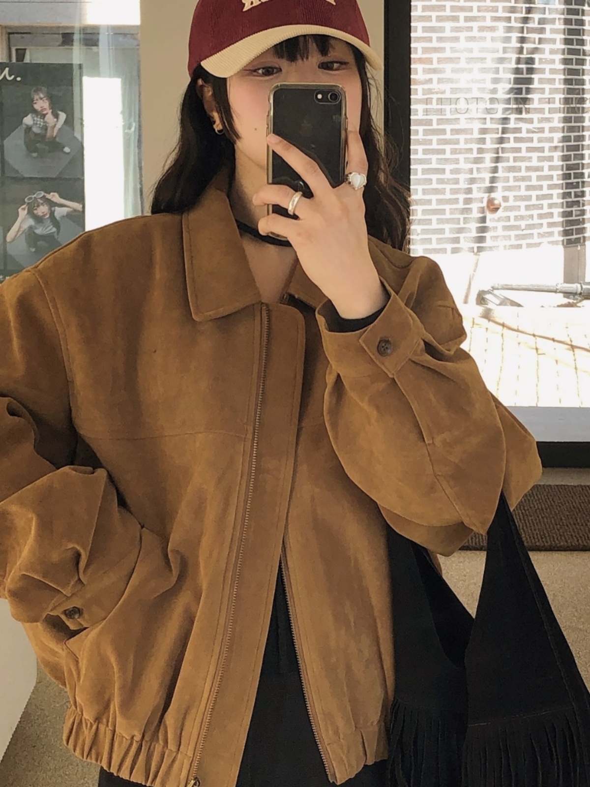 冬用レディースベースボールジャケット スエードベルベット ル - Velvet Blazer Vintage のレビューと価格