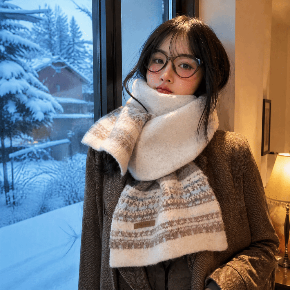 新しいフェアアイル柄パッチワークスカーフ 厚手ヴィンテージデ - Vintage Fashion Faire のレビューと価格