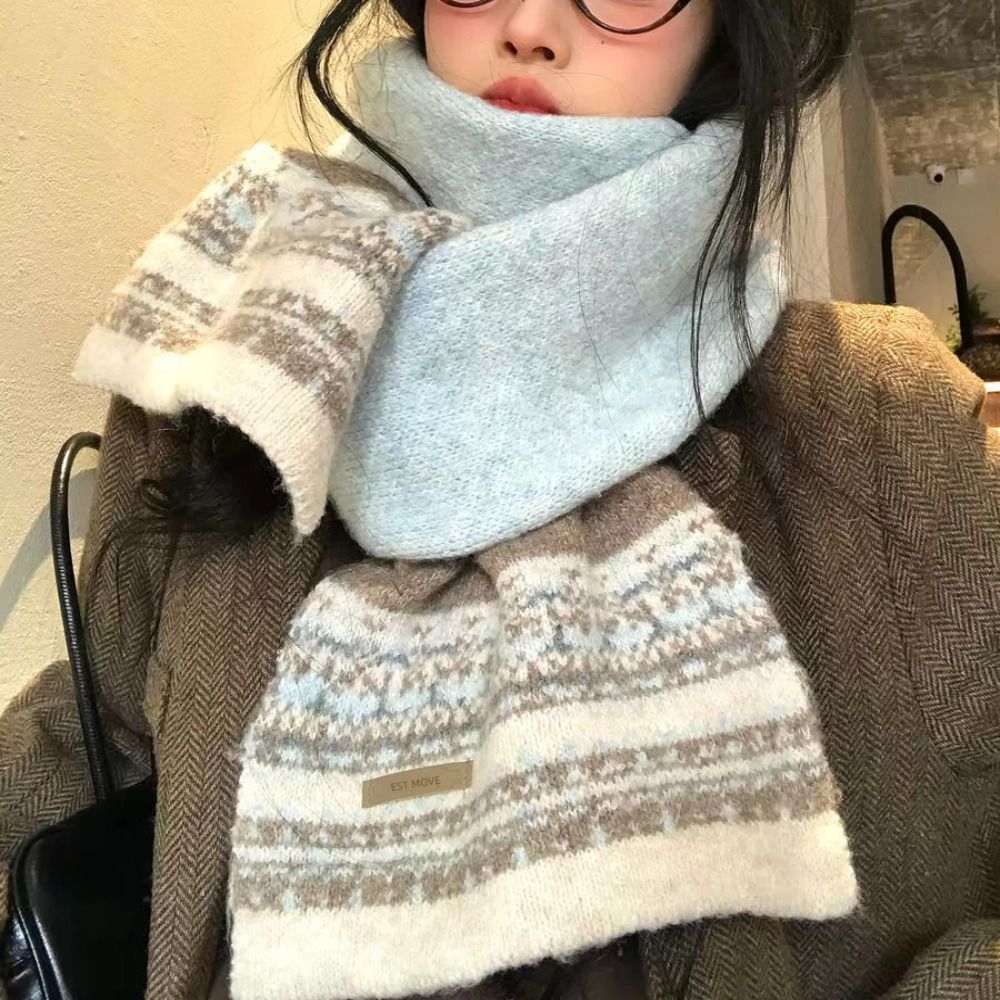 新しいフェアアイル柄パッチワークスカーフ 厚手ヴィンテージデ - Vintage Fashion Faire のレビューと価格