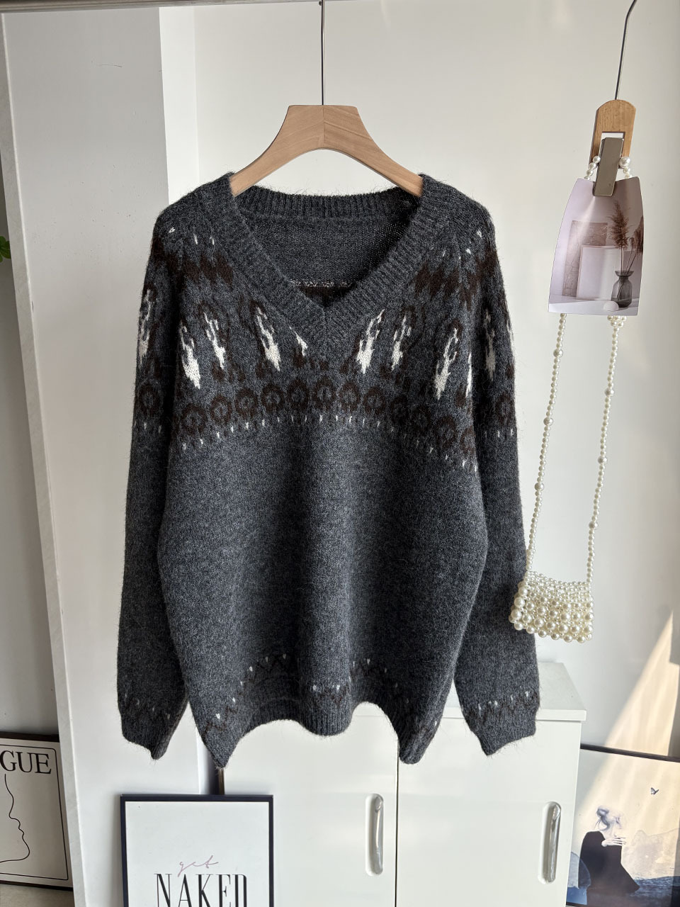 レディース クリームベージュ ヴィンテージ フェアアイル ジ - Vintage Fashion Faire のレビューと価格