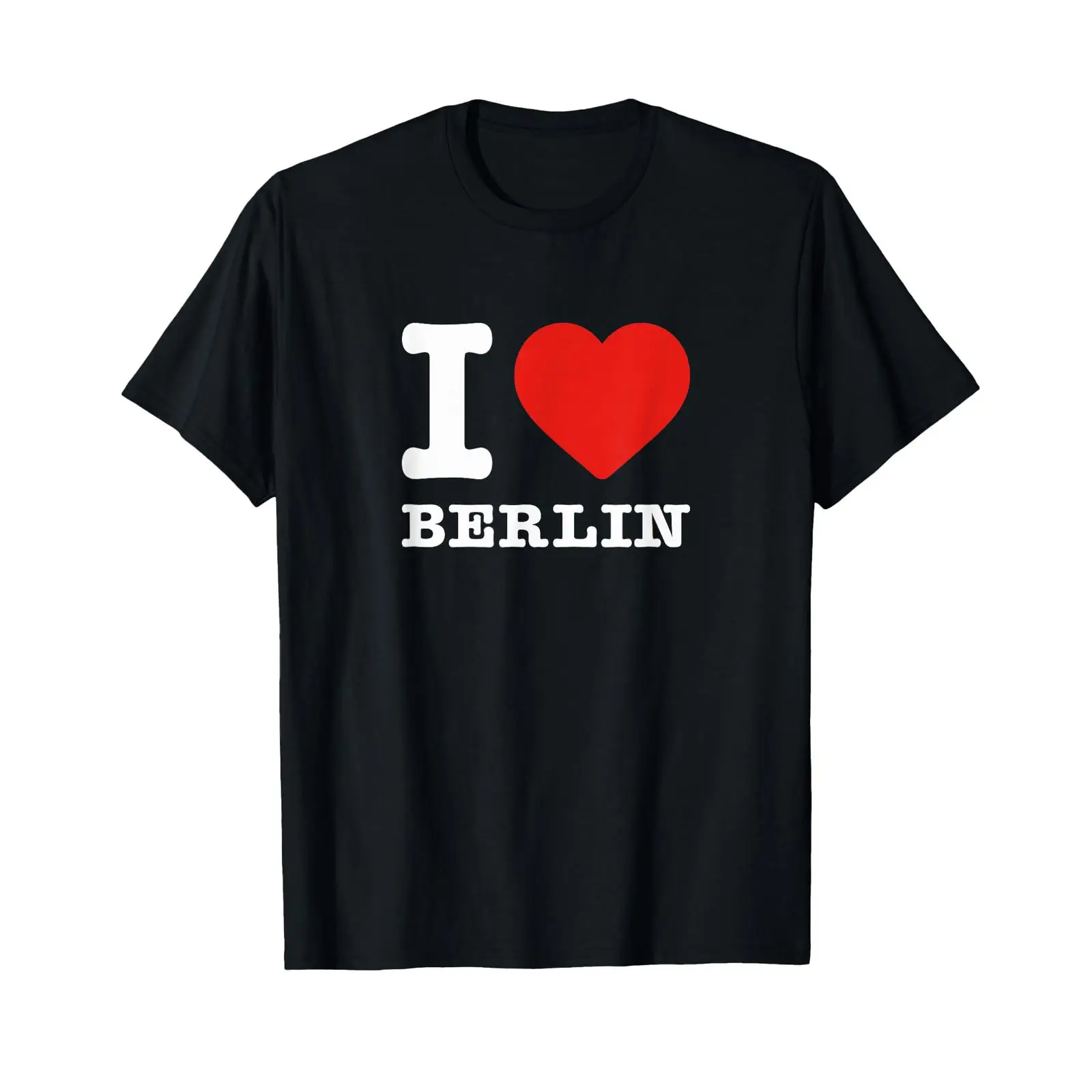 「I Love Berlin」モチーフのTシャツ ブラック  - Vintage Fashion Berlin のレビューと価格