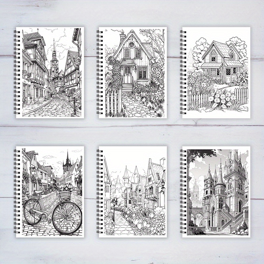 レトロシティ塗り絵ブック - 8.3×11.2インチ、22ペ - Vintage Fashion Coloring Book のレビューと価格
