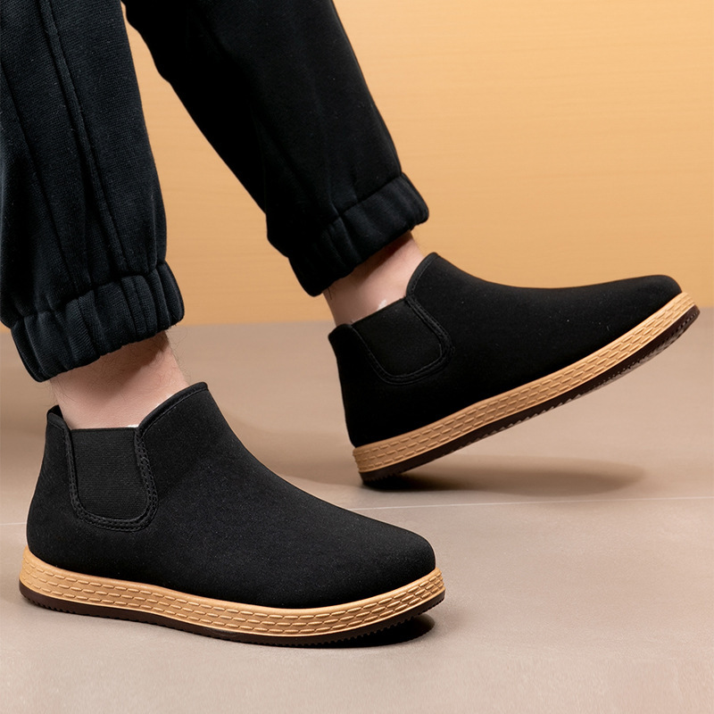 メンズコットンシューズメンズ冬新作豪華な厚みのあるファッショ - Vintage Fashion For Men のレビューと価格